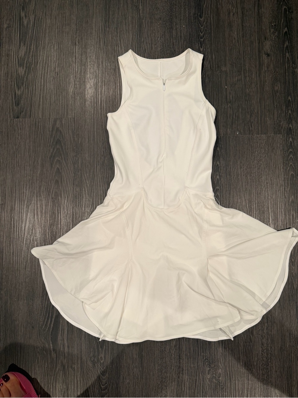 lululemon athletica White Sleeveless Athletic Fit & Flare Dress